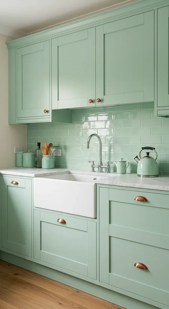 7 Stylish Green Kitchen Ideas for a Fresh Look Soft Mint Serenity