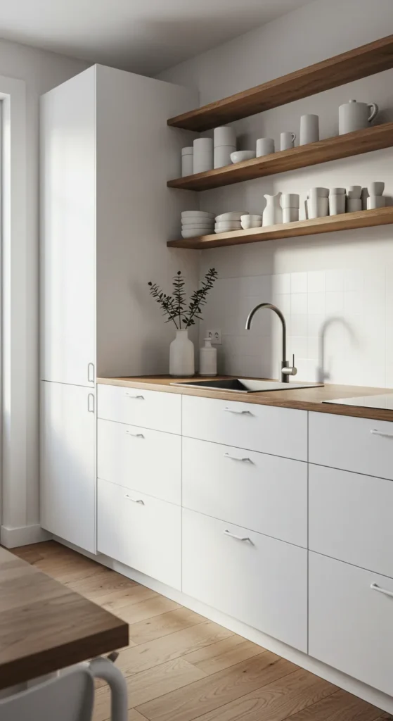 8 Minimalist Small Kitchen Ideas for a Pared-Back Design Streamlined Storage Solutions