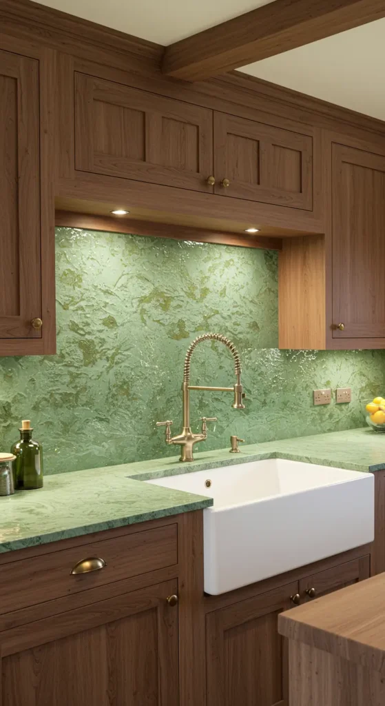 8 Unique Farmhouse Kitchen Backsplash Ideas Textured Glass Backsplashes