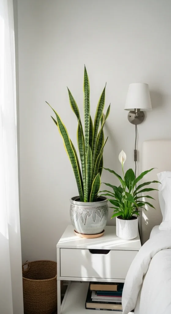 7 Classy Bedroom Ideas for Effortless Elegance Bedroom with indoor plants adding a serene natural touch