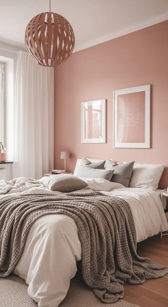 7 Pink Bedroom Ideas That Go Beyond Stereotypes Blush pink bedroom with soft textures and calming tones