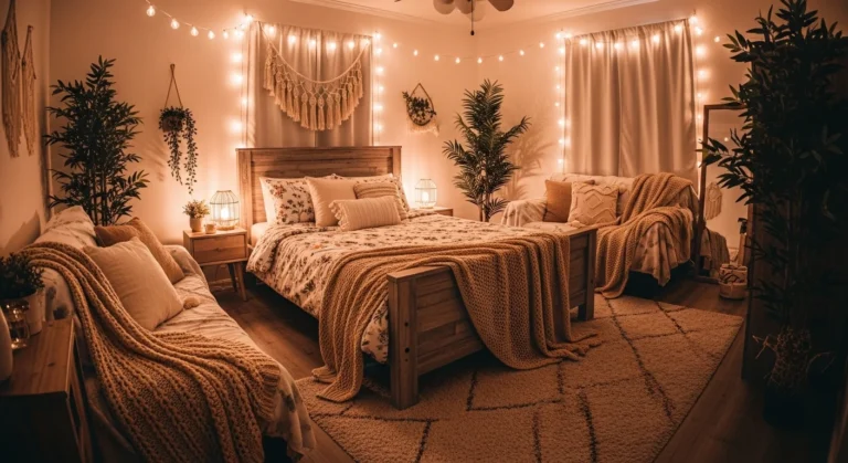 Collage of five distinct Bloxburg bedroom styles inspiring design ideas