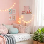 Colorful and cute bedroom makeover with cozy and cheerful vibes