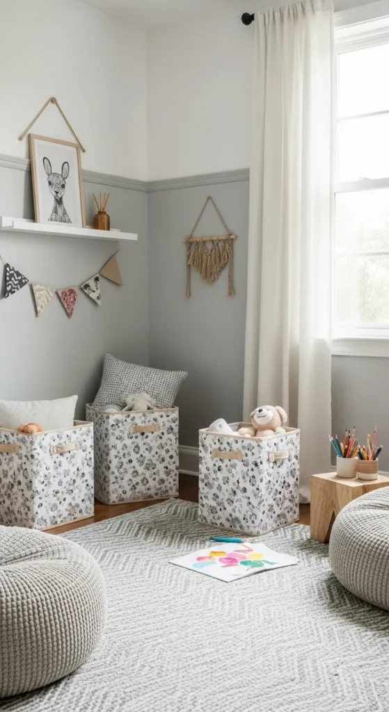 6 Super Simple Kids Bedroom Ideas Creative kids' play corner with wallpaper-decorated accents