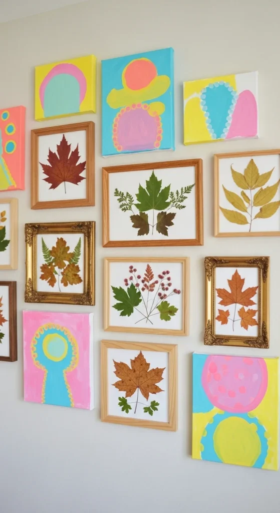 10 Toddler Girl Bedroom Ideas On A Budget To Love DIY wall art in a toddler bedroom made from canvas and nature collages