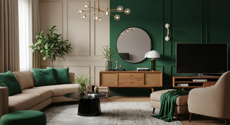 Elegant living room featuring a balanced mix of classy design elements