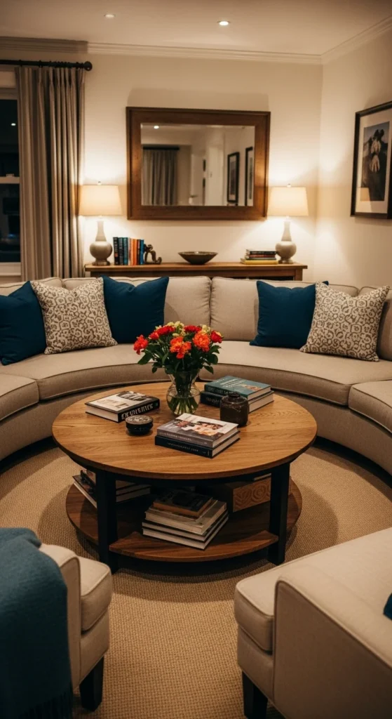 6 Cosy Living Room Ideas for a Warm & Inviting Space Living room with comfy seating layout and warm personal decor