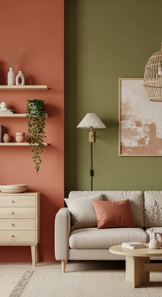 8 Inspiring Earthy Living Room Ideas for a Calm Haven Living room with warm earthy tones and natural accents