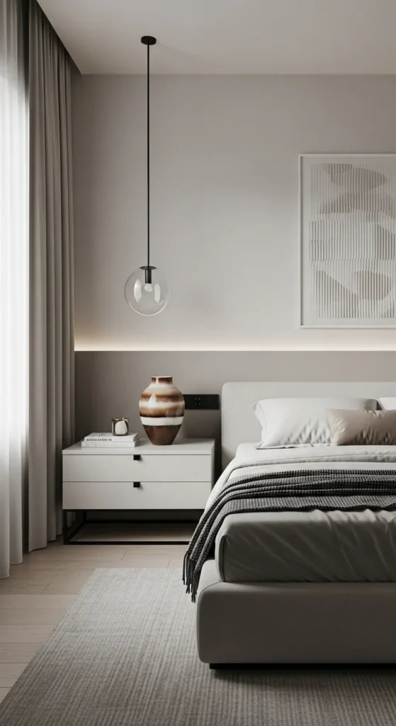 5 Modern Luxury Bedroom Ideas for Small Spaces Minimalist small bedroom with neutral tones and simple decor
