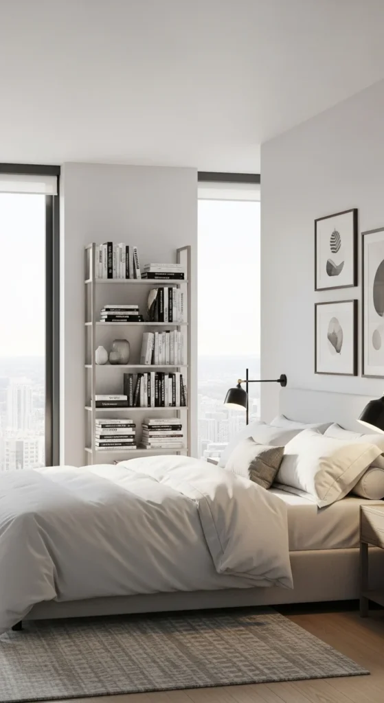 7 Unique Bedroom Design Ideas Modern bedroom with balanced, functional layout