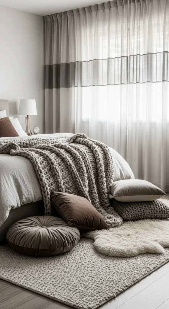 6 Modern Bedroom Interior Design Ideas Stealing the Show Modern bedroom with layered textures and soft textiles