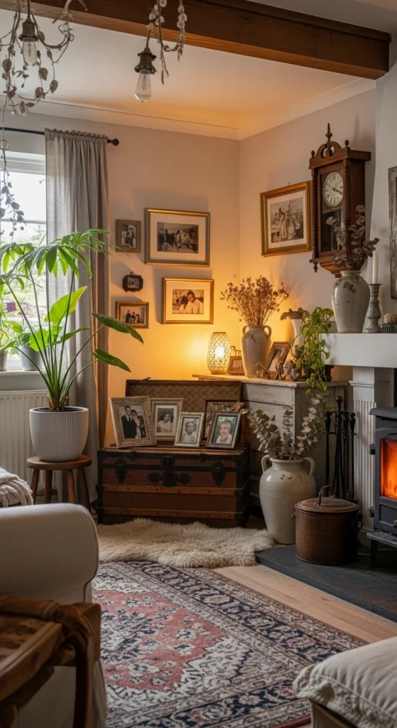 7 Modern Farmhouse Living Rooms to Inspire You Personal farmhouse decor with plants and vintage pieces