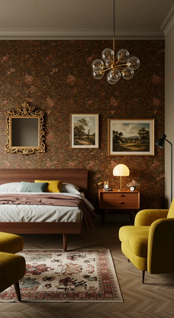 6 Bedroom interior Design Trends to Transform Your Space Retro-inspired bedroom with vintage furniture and decor