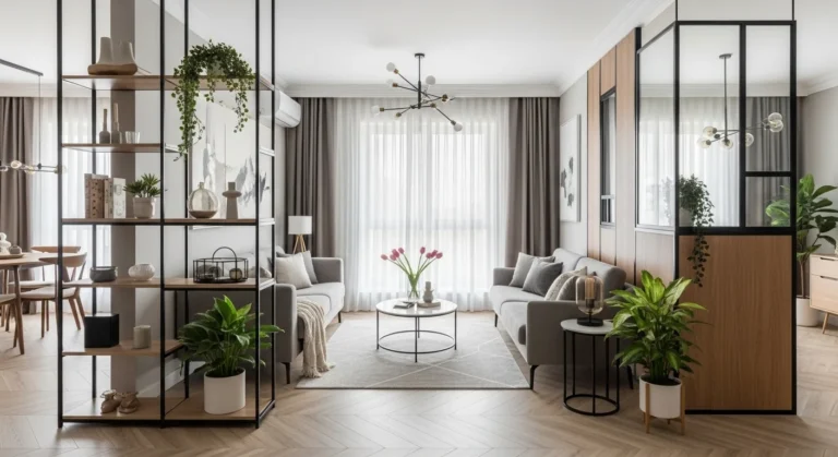 Stylish Living Room Partition