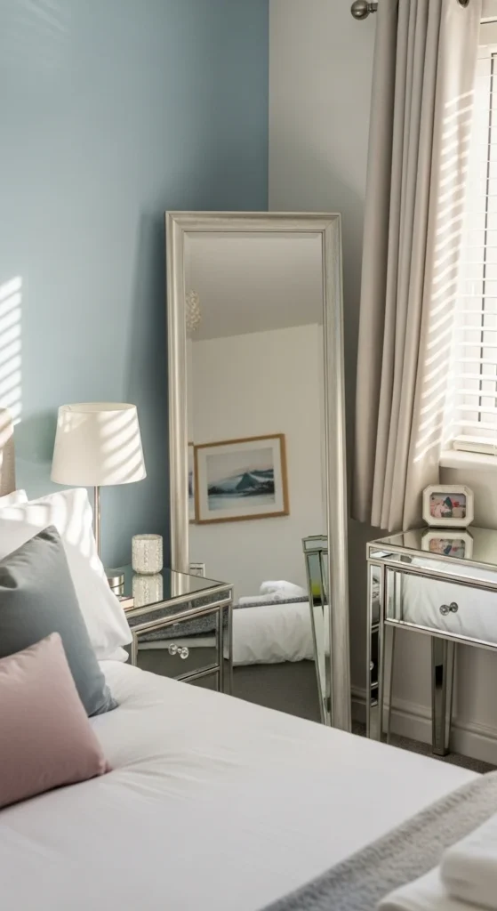 9 Tiny Bedroom Design Ideas to Maximize Space with Style Tiny bedroom with mirrors to enhance space and brightness