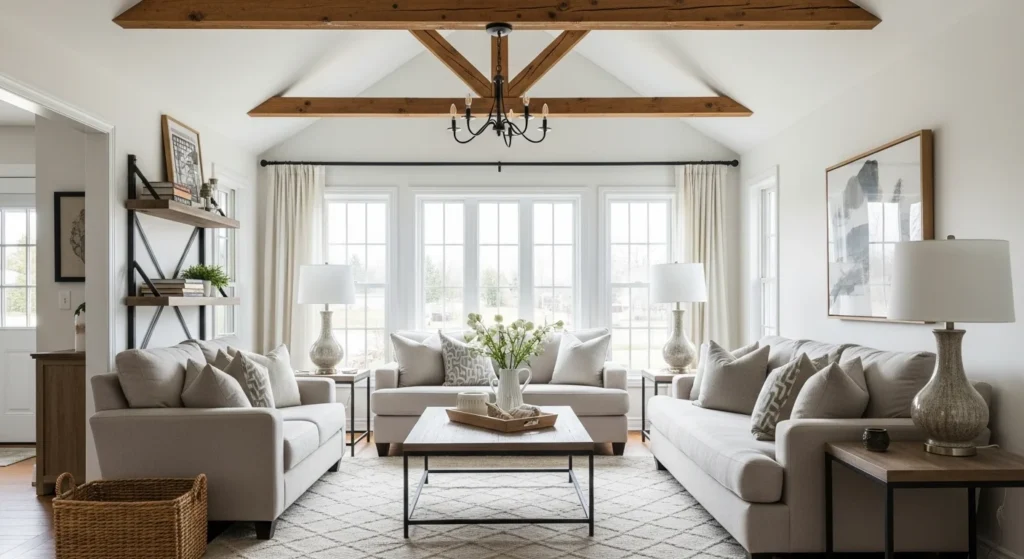 Home - Home decor Vaulted Ceiling Living Room Designs