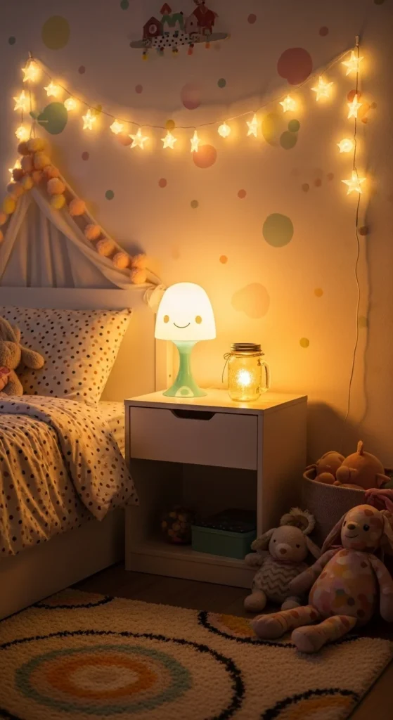 10 Toddler Girl Bedroom Ideas On A Budget To Love Whimsical lighting with fairy lights and DIY mason jar lamp