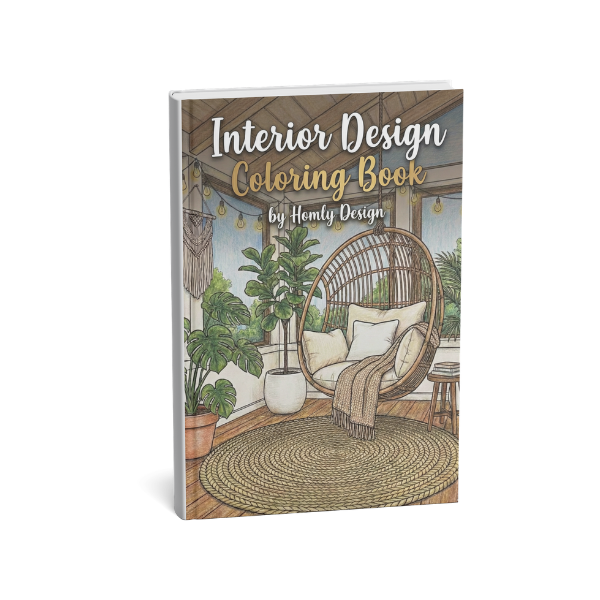 Interior Design Coloring Book